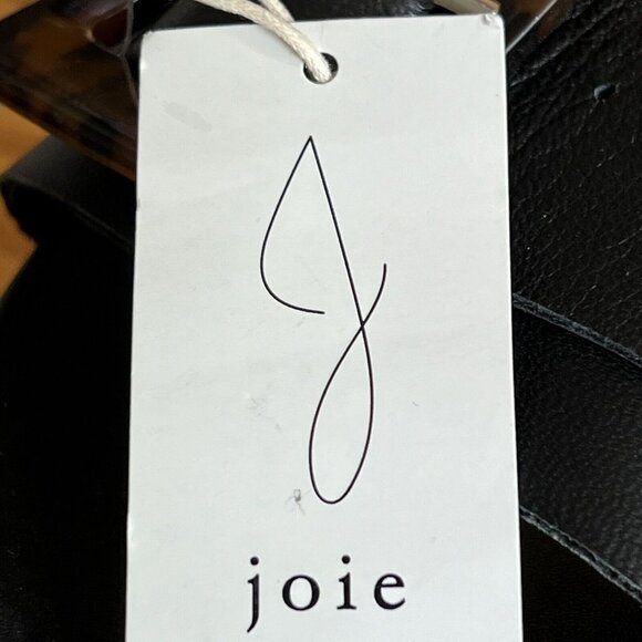 NWOB JOIE Women's Lyla Black Leather Adjustable Buckle Platform Sandals Size 9 - Picture 9 of 14